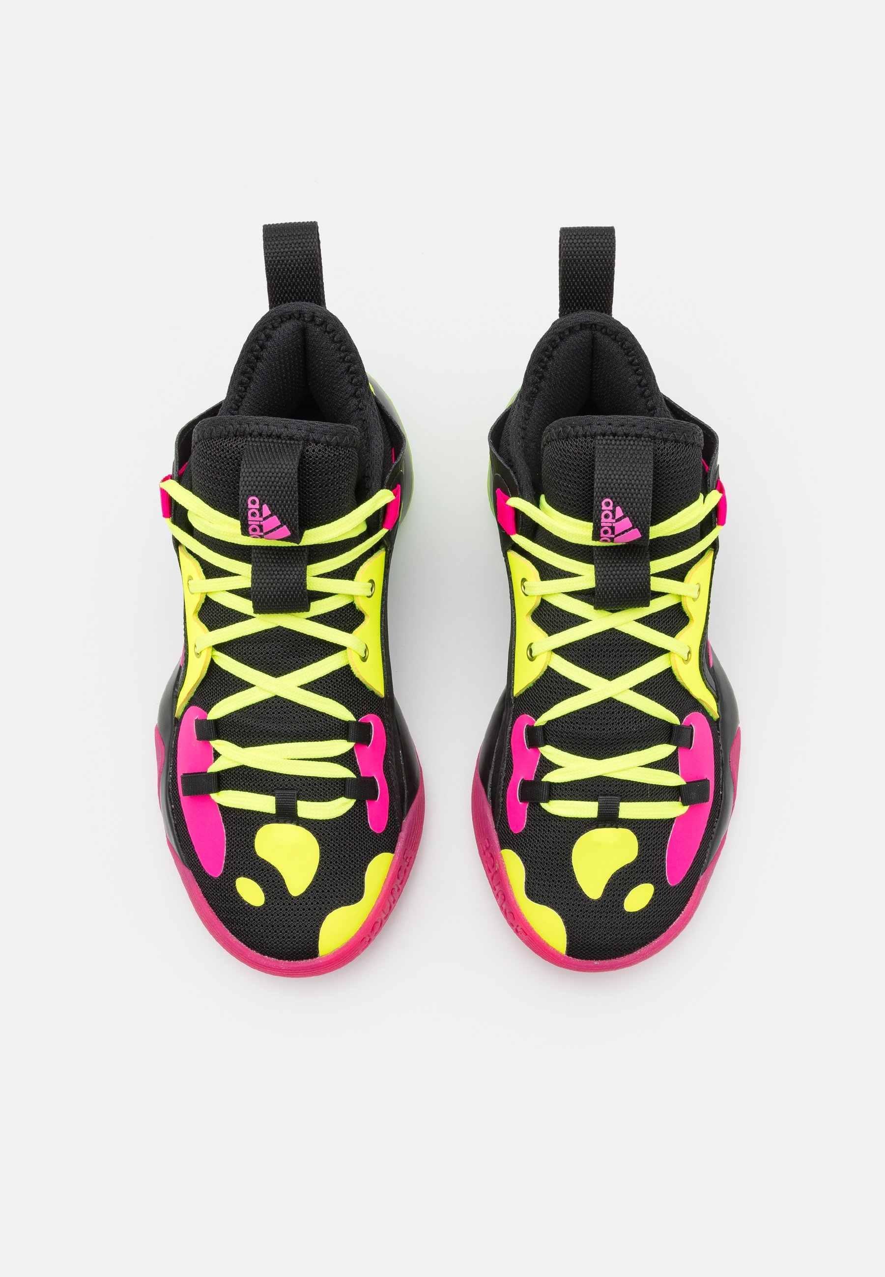adidas Performance HARDEN STEPBACK 2 BASKETBALL BOUNCE SHOES UNISEX -  Krepšinio batai - core black/team solar yellow/shock pink/juoda - Zalando.lt