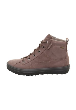 Lace-up ankle boots - dark clay