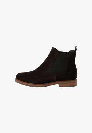 Tamaris, Platform ankle boots - mocca suede