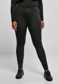 Urban Classics - LADIES HIGH WAIST TECH LEGGINGS - Tights - black Miniaturebillede 1