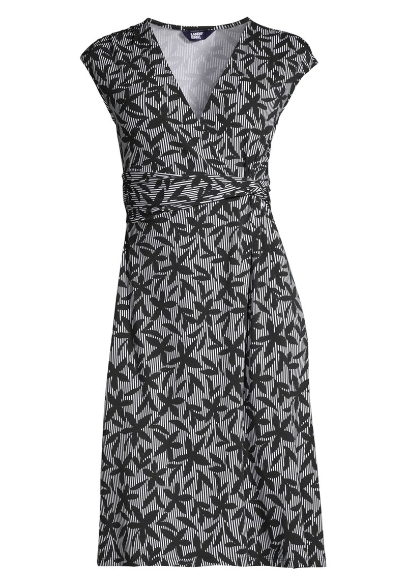Damen Freizeitkleider | LANDS' END DAMEN Jerseykleid black stripe floral/schwarz - SG42421 Damen Freizeitkleider | LANDS' END DAMEN Jerseykleid black stripe floral/schwarz - SG42421