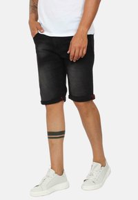 Ciabalù BERMUDA - Shorts di jeans - nero