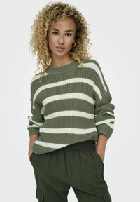 JDY JDYJUSTY STRIPE  - Trui - sea spray