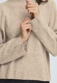 Fransa Jumper - desert taupe melange