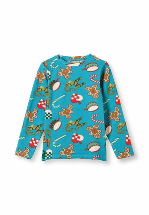 Top dugih rukava - creamy blue