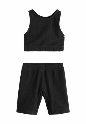 REGULAR FIT TEXTURED SET - Bikini - black