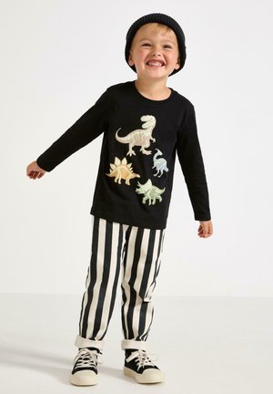 Lindex, LINDEX LONG-SLEEVED TOP WITH GLOW IN THE DARK PRINT LINDEX - Pitkähihainen paita - black
