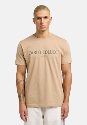 Print T-shirt - creme