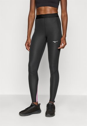 CORE IMPULSE LONG - Leggingek - black/mauve