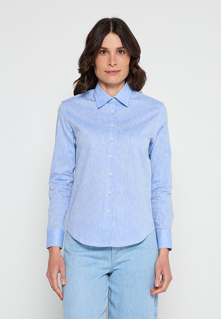 Le Jardin Du Lin Overhemdblouse blauw