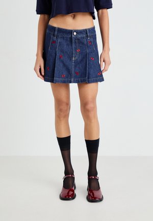 MICKEY SKIRT - Pleated skirt - dark wash