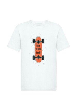 I ROLL - TEE - Print T-shirt - white