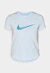 W NK ONE SWSH HBR DF TOP - T-skjorte til trening - blue tint