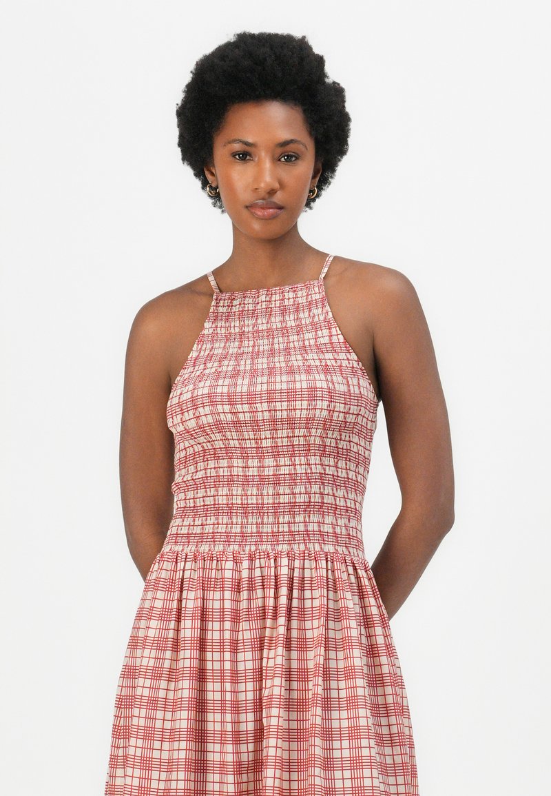 sachin and babi light blue dress Sleeveless Belted Midi Dress