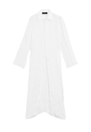 LONG FLOWING PLEATED  - Skjortekjole - white