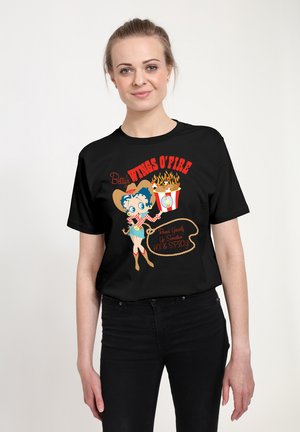 BETTY BOOP HOT SPICY - Camiseta estampada - black