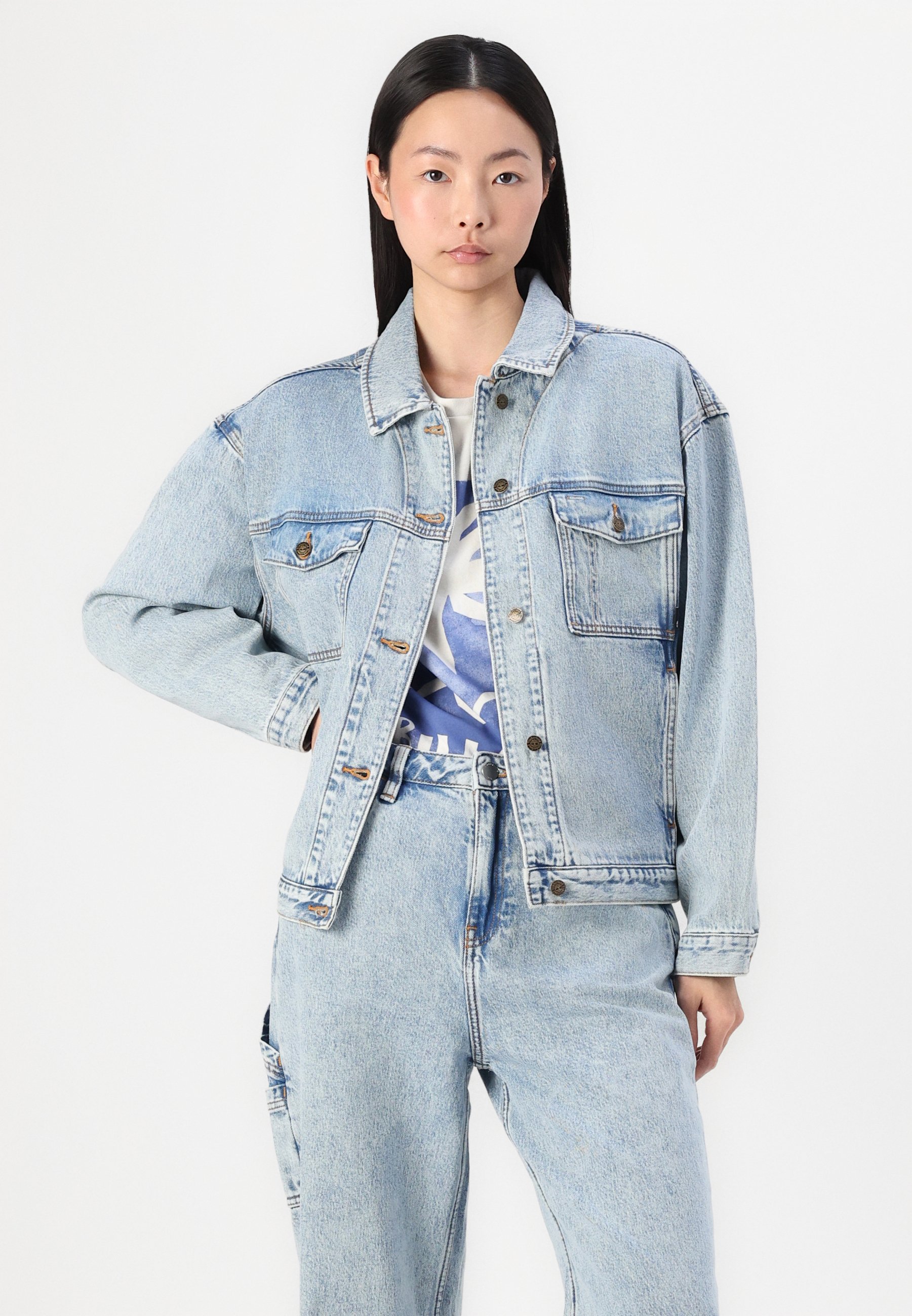 Timberland ARCHIVE JACKET - Denim jacket - salt coast/blue