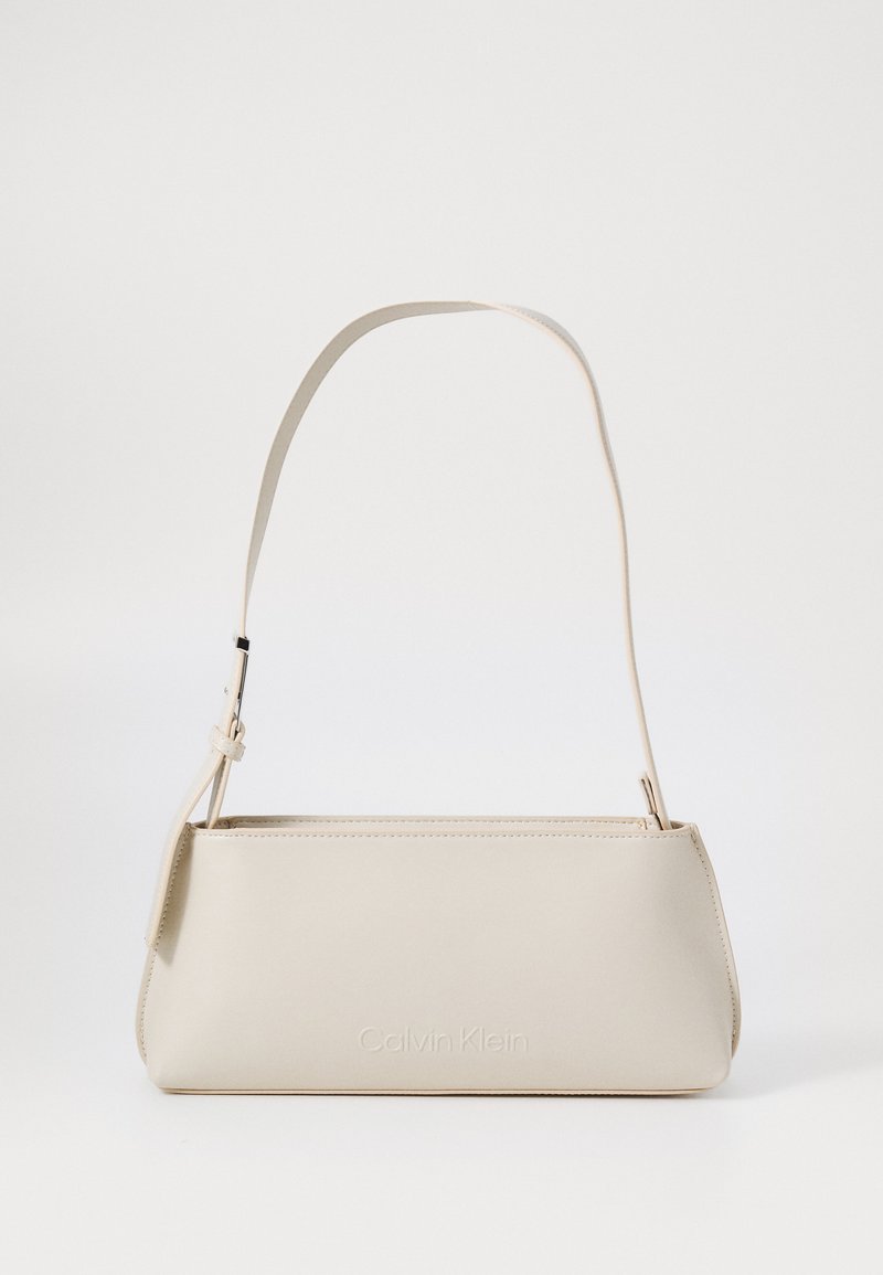Calvin Klein EMBOSSED LOGO SHOULDER BAG - Borsa a mano - gray morn
