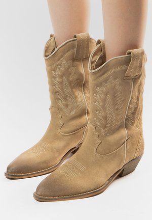 sacha Bottines de cowboy / motard - taupe