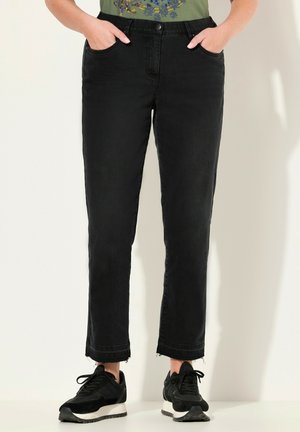 SARAH FRINGE HEM - Jeans slim fit - black