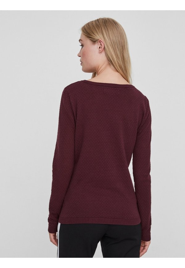 VMCARE STRUCTURE LS - Jumper - bordeaux3