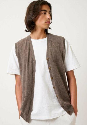 Authentic Cashmere HUGO - Weste - mottled taupe