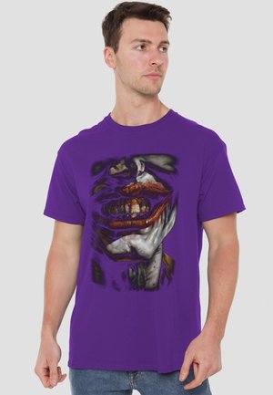 Cotton Soul, BATMAN SMILE OF EVIL - Print T-shirt - purple