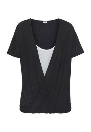 KURZARM - T-Shirt print - schwarz weiß