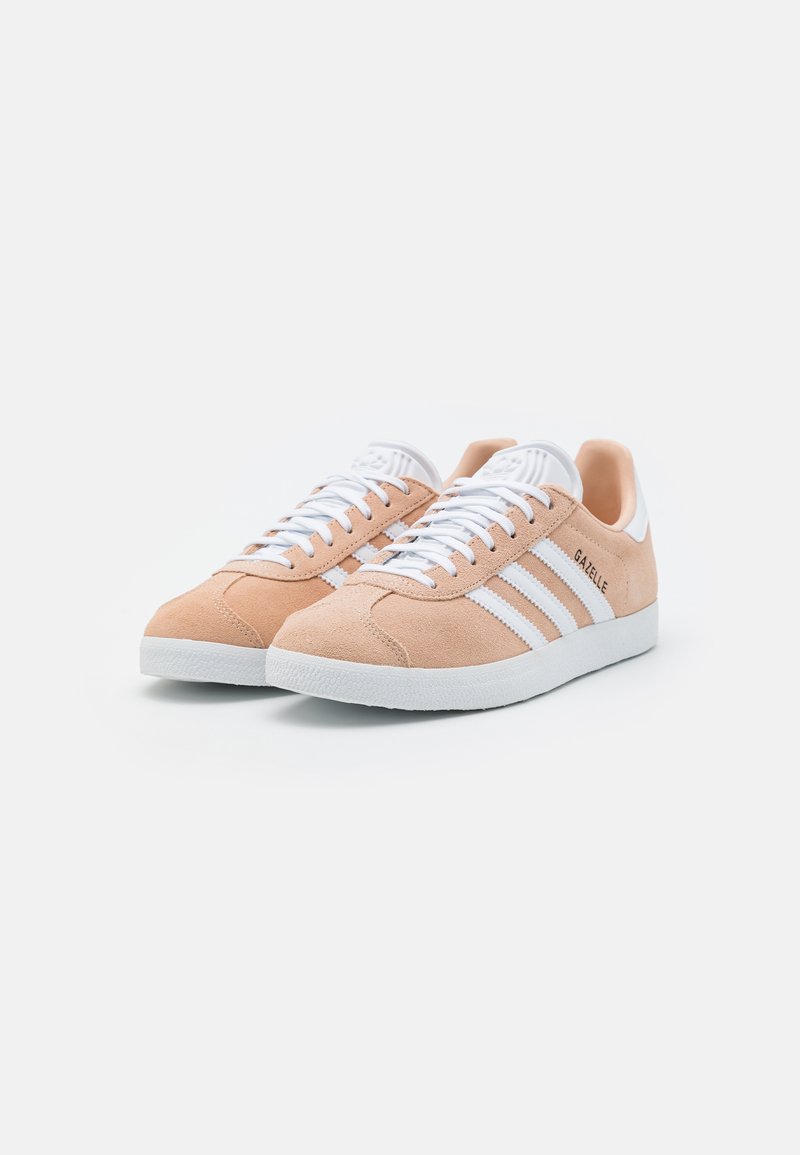 adidas rose gold and white