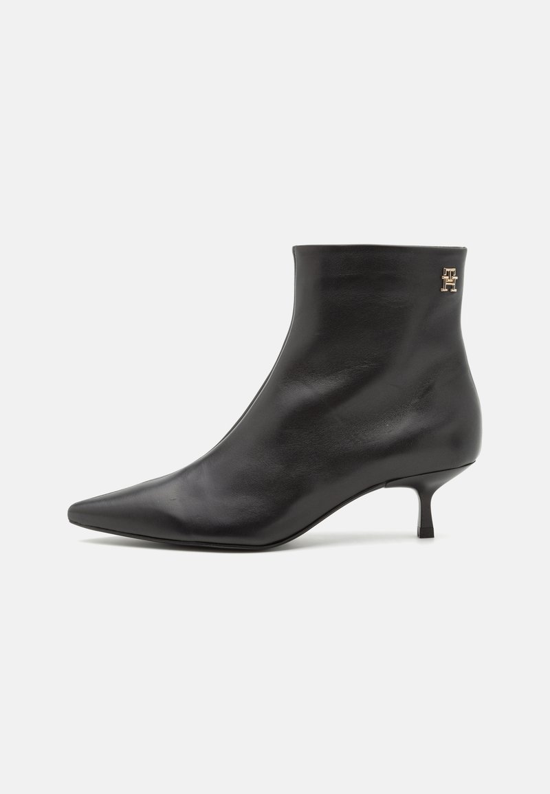 Tommy Hilfiger POINTY KITTEN HEEL BOOT - Classic ankle boots - black
