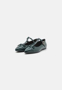 Anna Field Wide Fit Bailarinas con hebilla - dark green