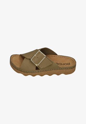 Rohde, ROHDE DAMEN PANTOLETTEN ALASSIO 6220-61 OLIVE - Mules - olive