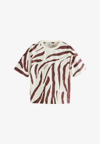Unselected, zebra print white brown
