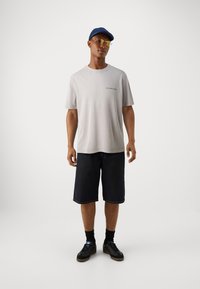 Abercrombie & Fitch VINTAGE BLANK LOGO - T-shirt med print - flint gray acid wash