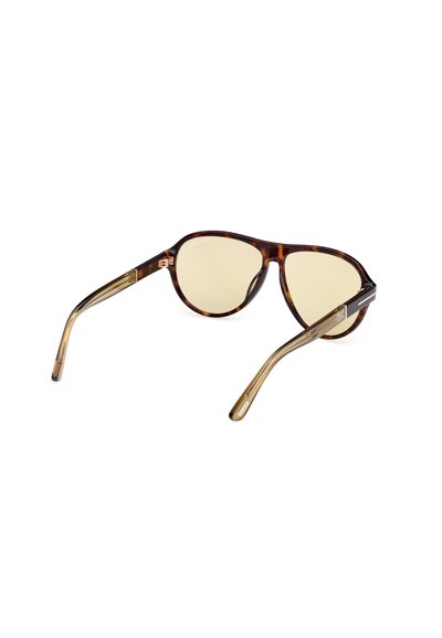 Tom Ford QUINCY - Sluneční brýle - marrone chiaro verde