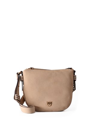 Umhängetasche - beige-grigio fumo-antique gold