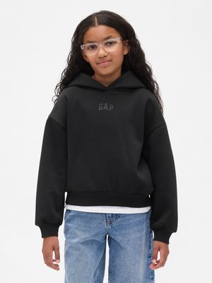 GAP KIDS VINTAGESOFT LOGO HOODIE - Luvtröja - moonless night
