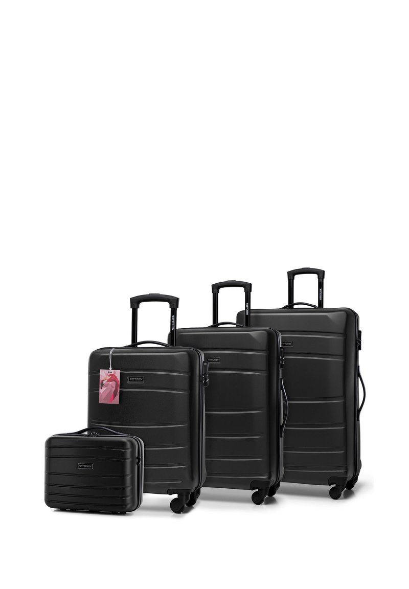 WITTCHEN LUGGAGE SET WITH WASH BAG AND TAG FROM ABS - Trolley - black