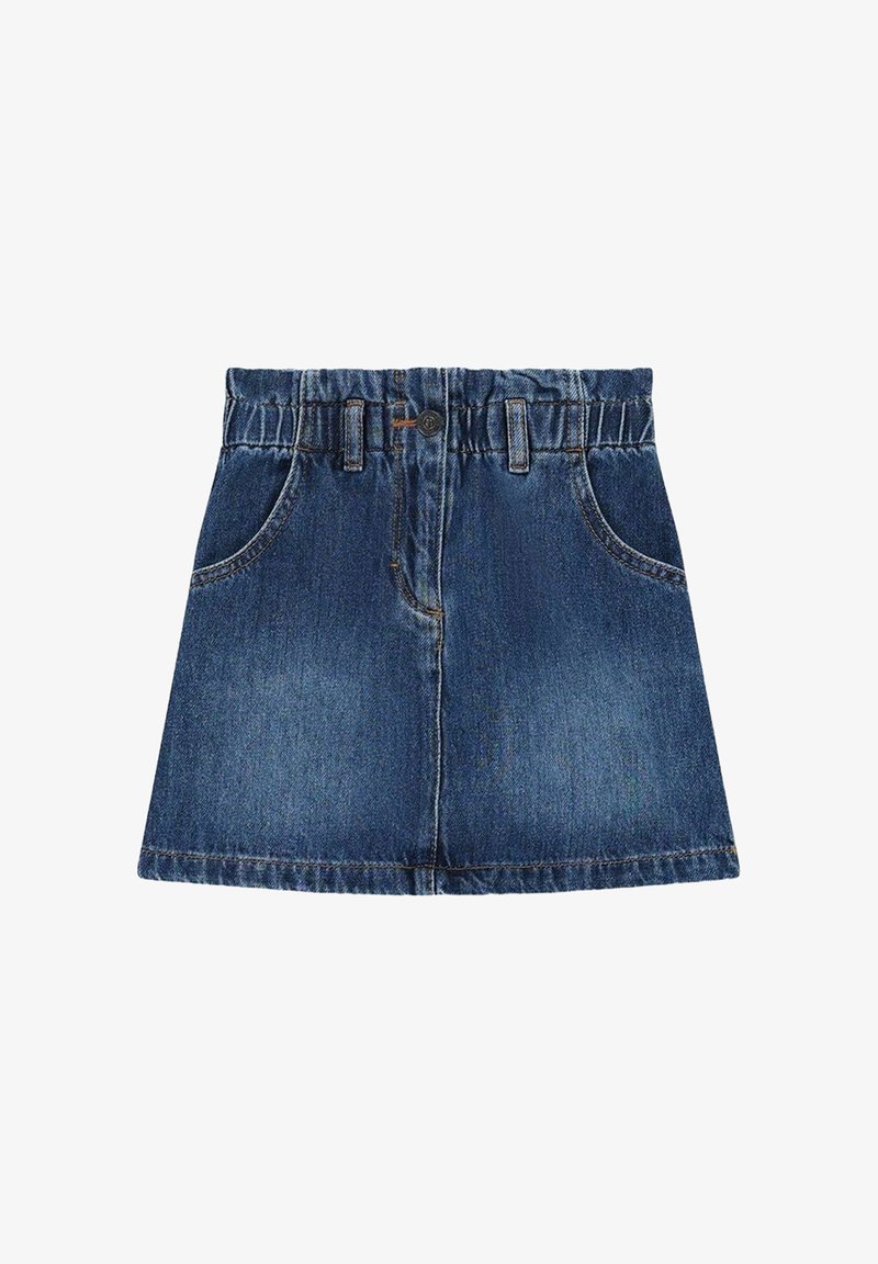 Jupe Courte Jupe Trapeze Jean Mini Jupe Trapèze En Denim Rinsed