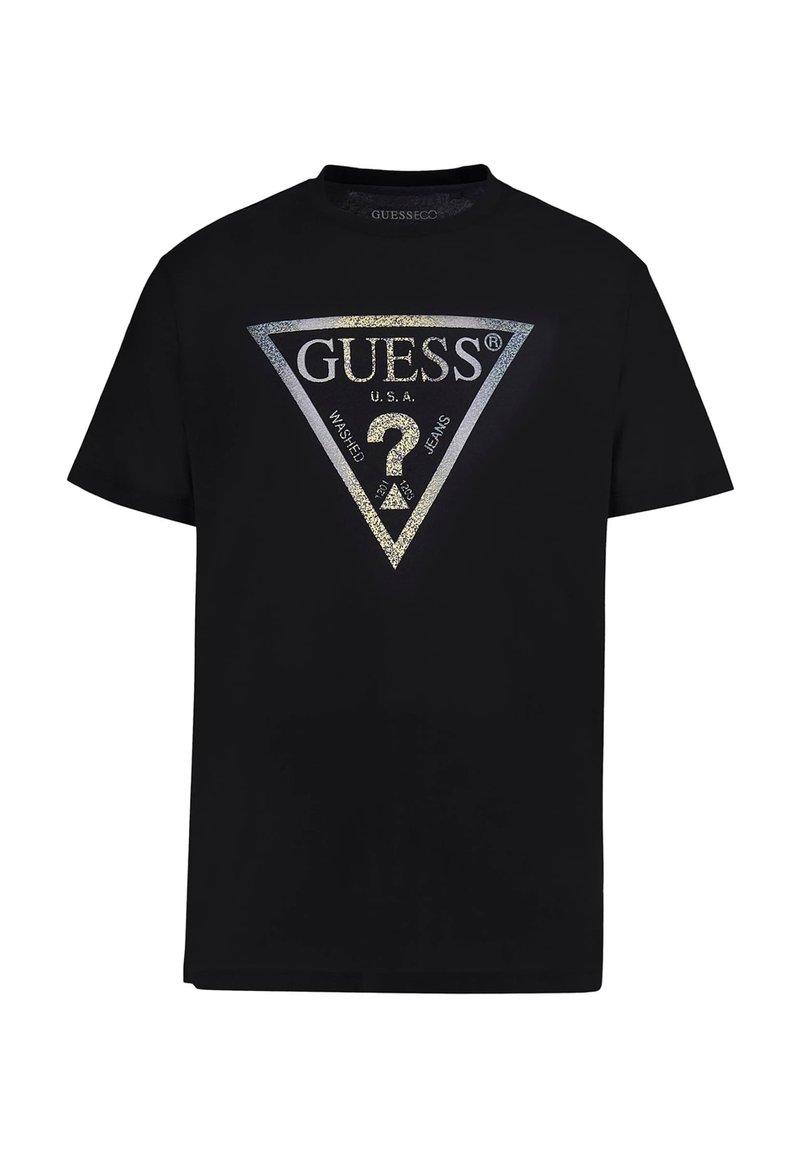 Guess T-shirt print zwart