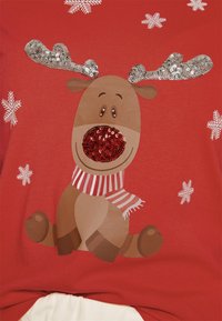 ONLY ONLXMAS LIFE CHRISTMAS  - T-shirt estampada - flame scarletrudolph