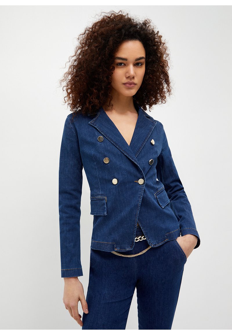 LIU JO Blazer blauw denim/bluedenim