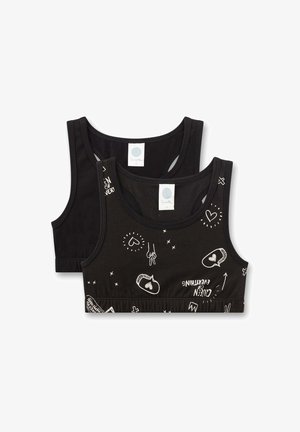 Sanetta, BUSTIER (DOPPELPACK) GRAFFITI - Bustier - black