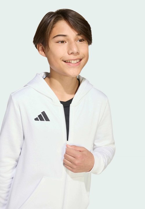 adidas PERFORMANCE ENTRADA26 FULL ZIP HOODIE KIDS UNISEX - Zip-up sweatshirt - white/black — foto 2