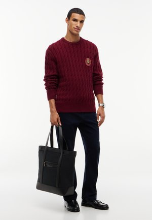 Tommy Hilfiger, ZIP POCKET TEXTILE TOTE BAG - Чанта за пазаруване - black
