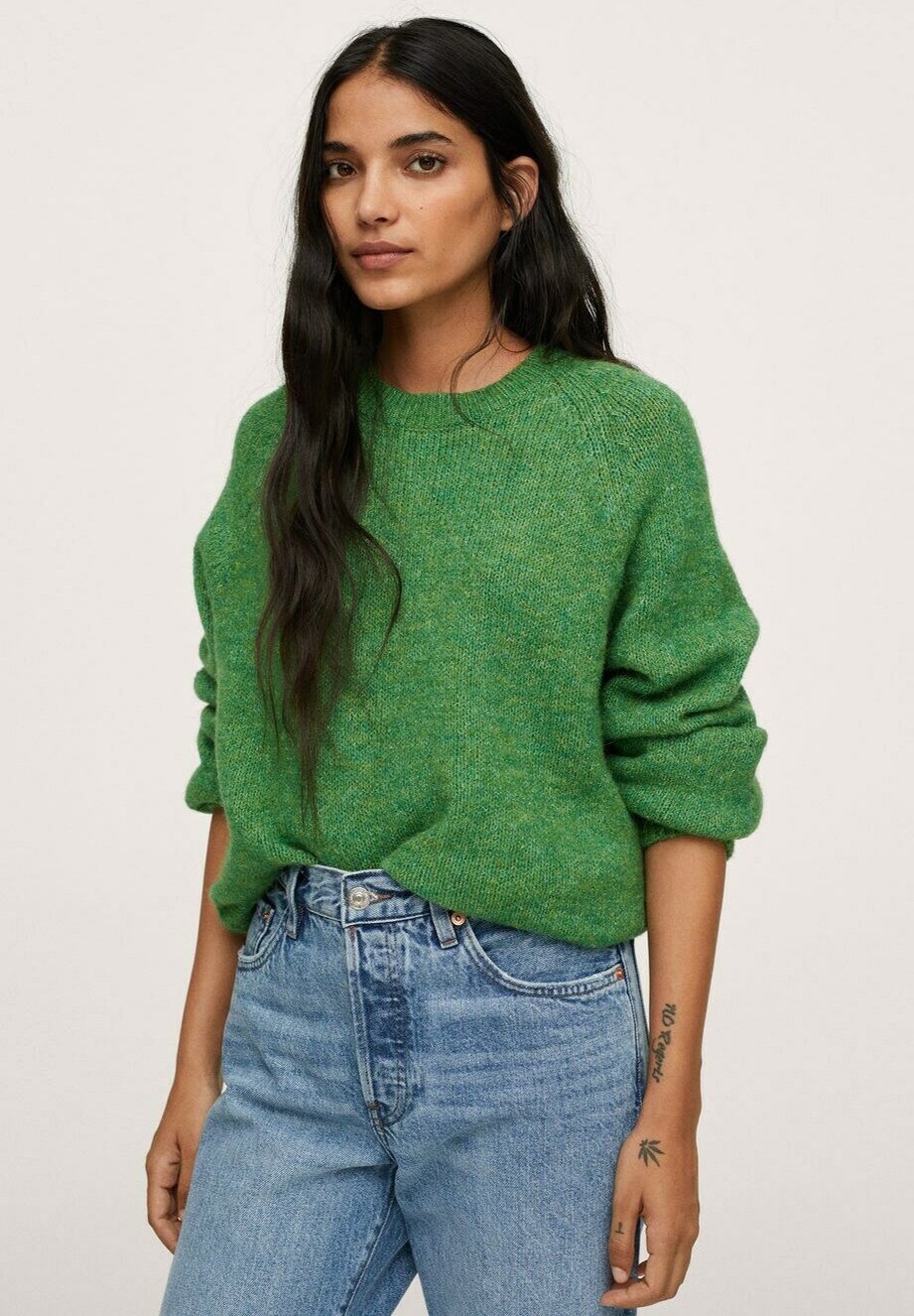 Mango PUNTO - Jersey punto vert/verde - Zalando.es