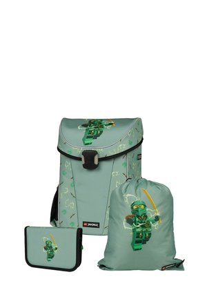 EASY LIGHT 3 PCS SET - Mokyklinis krepšys - green