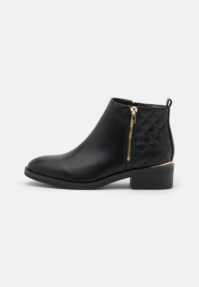 BRUCIE QUILTED ZIP - Boots à talons - black