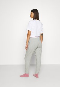 Calvin Klein Underwear ONE LOUNGE JOGGER - Calças de pijama - grey heather/pearly pink