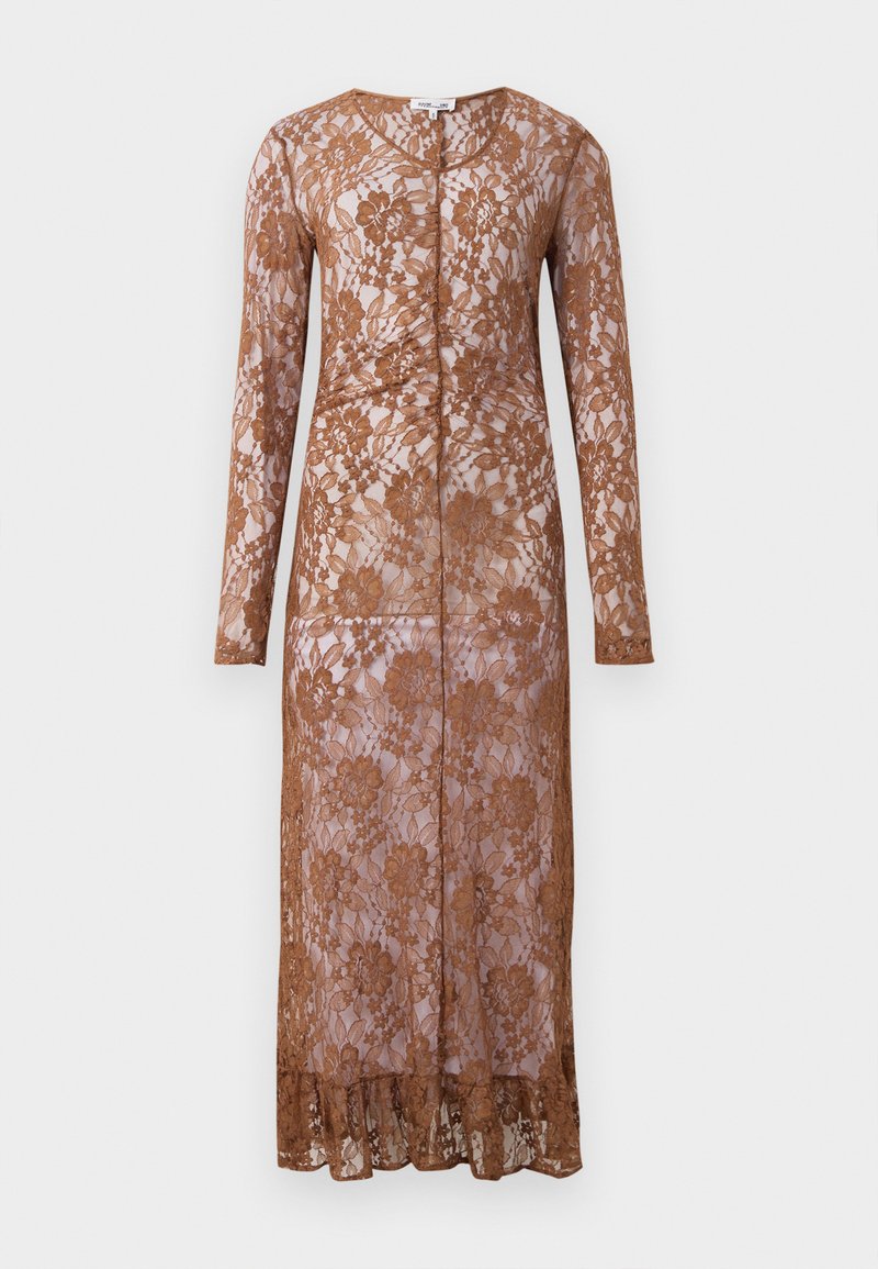 BAUM UND PFERDGARTEN Maxi-jurk cognac